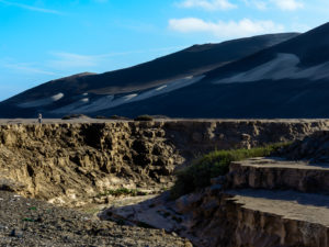 Convergence of trench formed by Nazca Plate sliding under South American Plate near Arequipa, Peru.